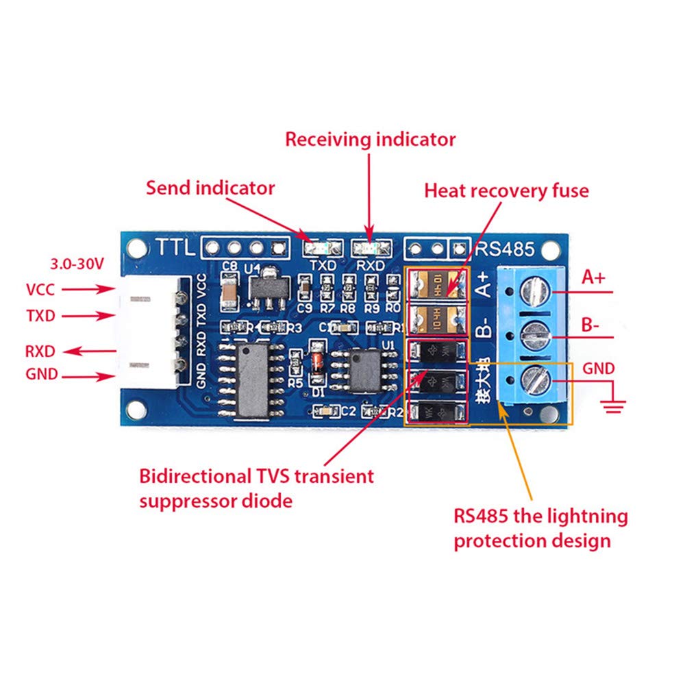 环阳变频器 3.3v TTL 转 RS485 #940 环阳变频器 3.3v TTL 转 RS485 #940