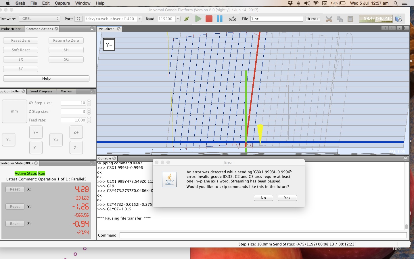香奈儿 评论了 on Jun 15, 2017 @hareandmoon: 我用你发布的设置再次检查了你上传的 gcode 文件。没有错误了。升级到 Grbl v1.1 时是否更改了 Arduino?给一#213 香奈儿 评论了 on Jun 15, 2017 @hareandmoon: 我用你发布的设置再次检查了你上传的 gcode 文件。没有错误了。升级到 Grbl v1.1 时是否更改了 Arduino?给一#213