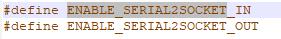 什么是 ENABLE_SERIAL2SOCKET #370 什么是 ENABLE_SERIAL2SOCKET #370