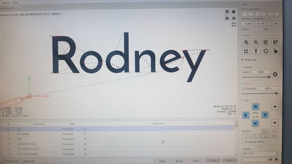 设置 Home 和 CNC 不雕刻 #360 设置 Home 和 CNC 不雕刻 #360