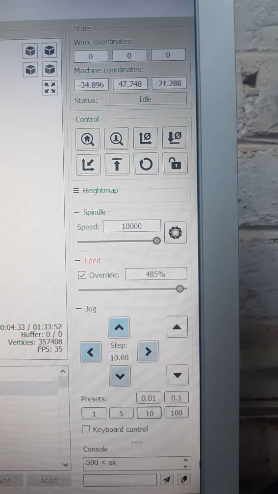 设置 Home 和 CNC 不雕刻 #360 设置 Home 和 CNC 不雕刻 #360