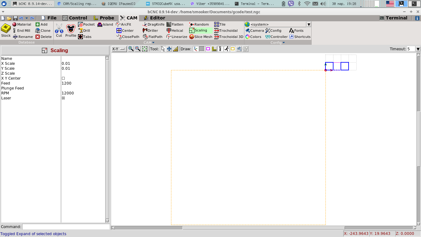 CAM/Scaling 取代 M 命令 #1200 CAM/Scaling 取代 M 命令 #1200