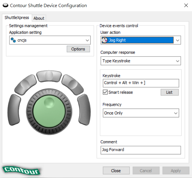 ShuttleXpress 按钮配置问题 #143