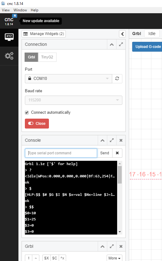 cncjs 1 8 14 命令控制台