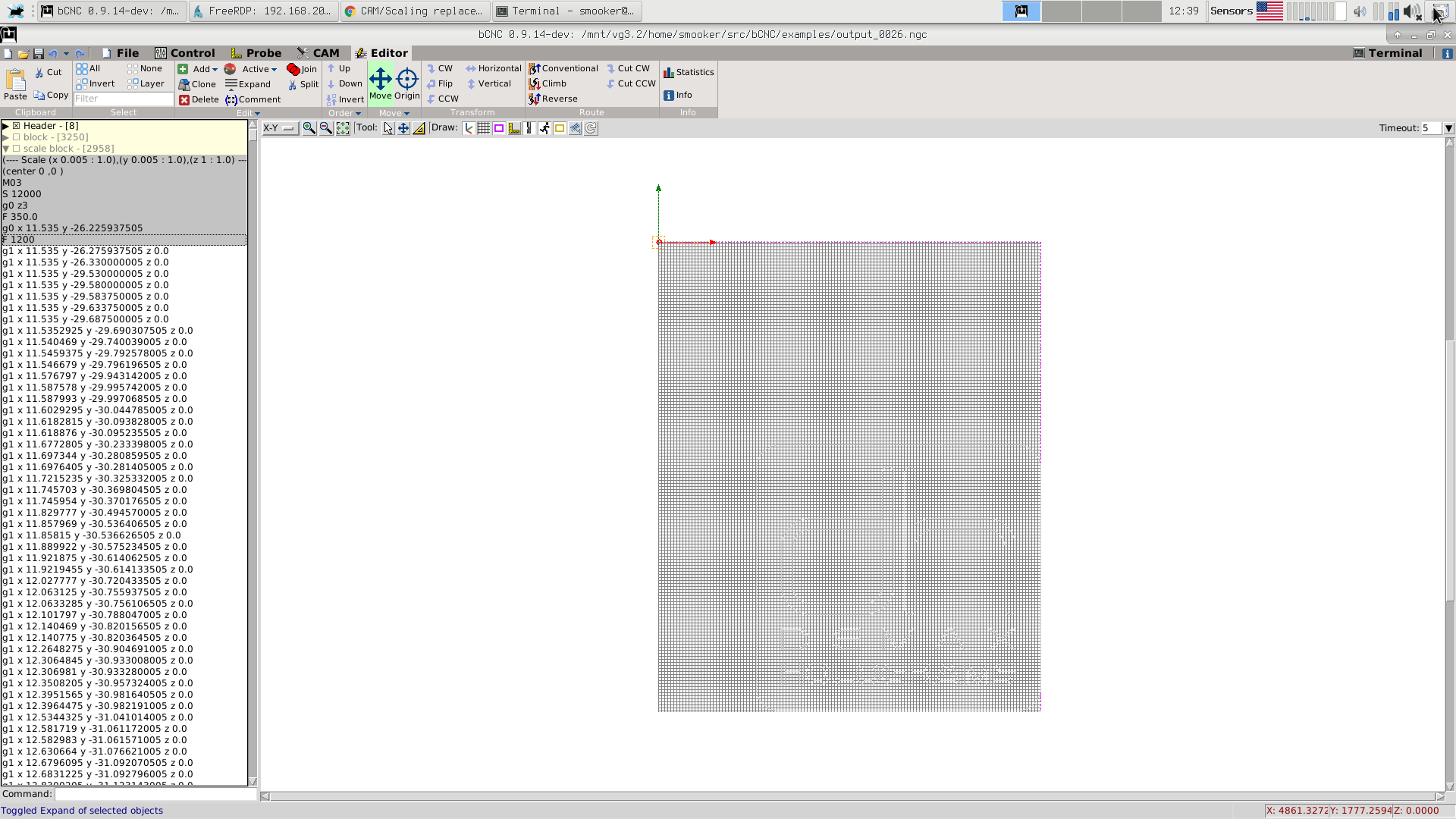 CAM/Scaling 取代 M 命令 #1200 CAM/Scaling 取代 M 命令 #1200