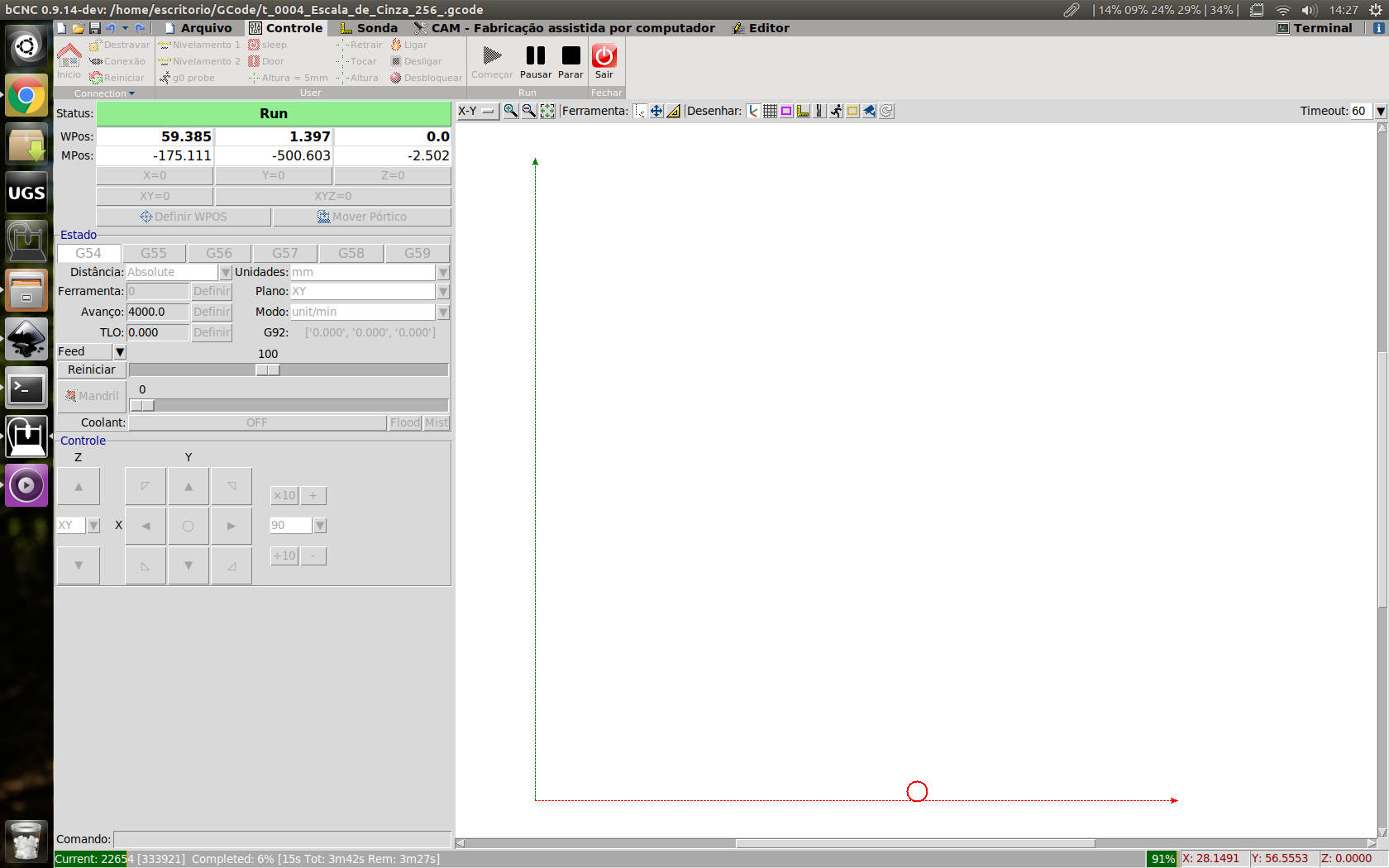 bCNC 暂停 @ 9999 #1266