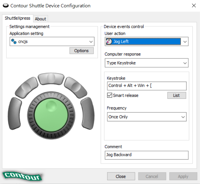 ShuttleXpress 按钮配置问题 #143