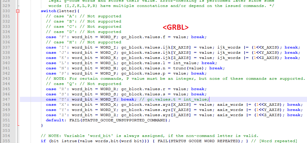 宏不适用于 gcode #397