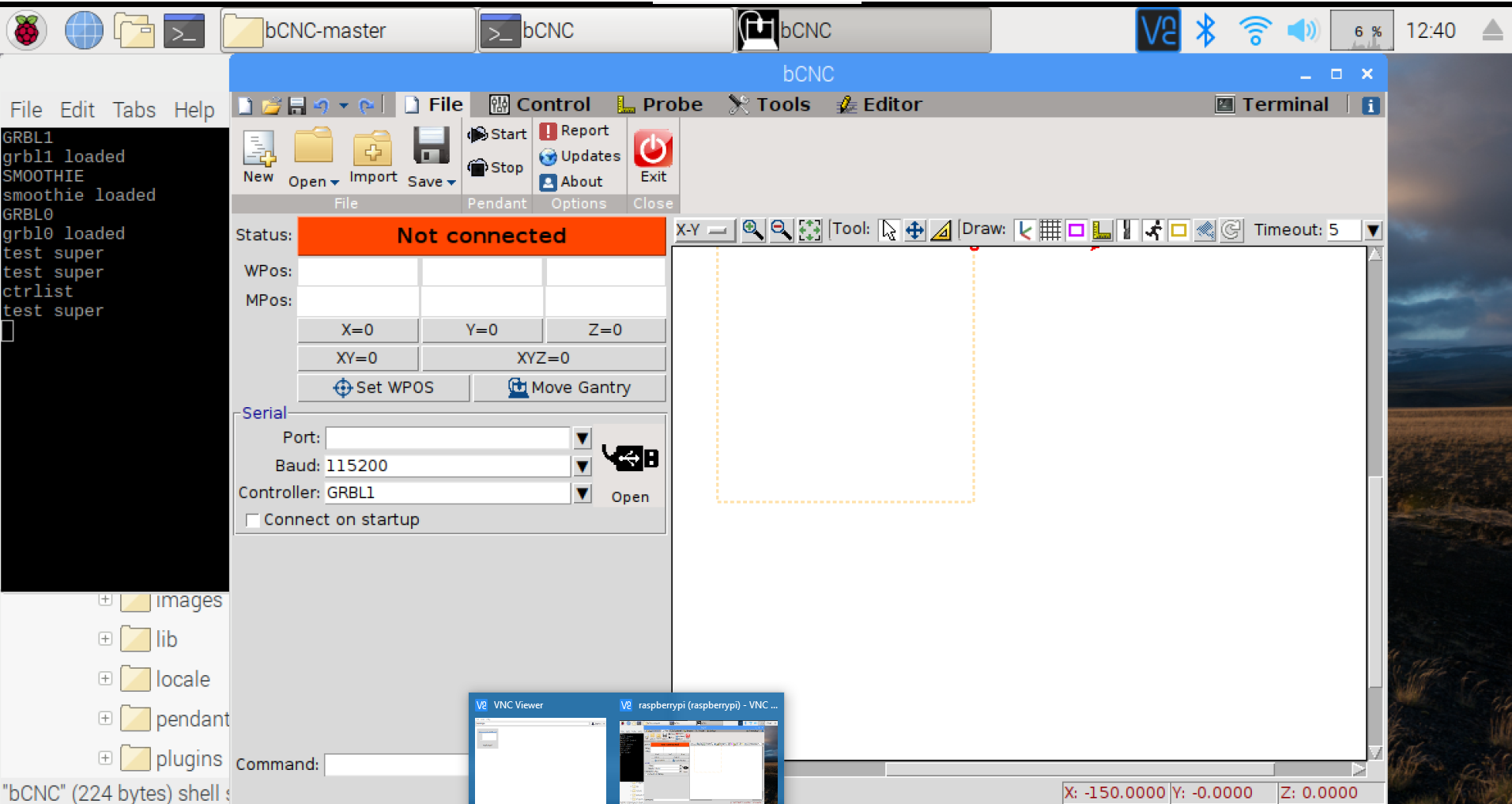 Raspberry bCNC 挂起 #1048