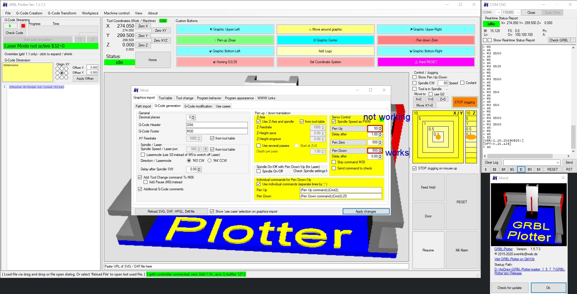 主轴速度作为 PWM 问题。起笔速度不起作用。落笔速度有效。 #191 主轴速度作为 PWM 问题。起笔速度不起作用。落笔速度有效。 #191