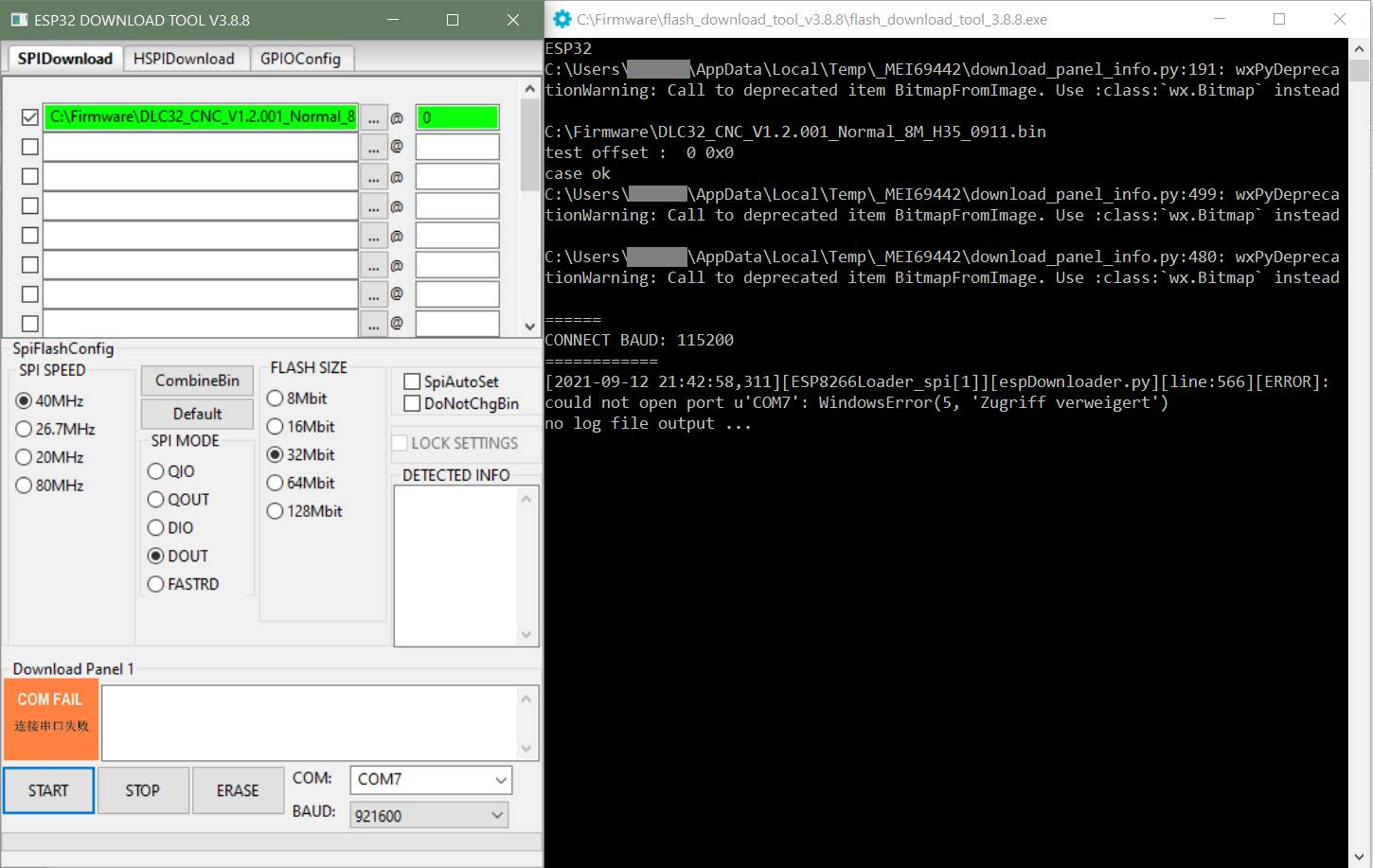 固件上传不工作 #6 固件上传不工作 #6