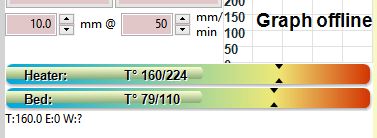 HBP 温度显示 - 不显示 #736 HBP 温度显示 - 不显示 #736