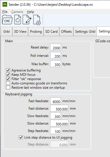键盘慢跑似乎没有使用 grblHAL 设置 (-55) #177 键盘慢跑似乎没有使用 grblHAL 设置 (-55) #177