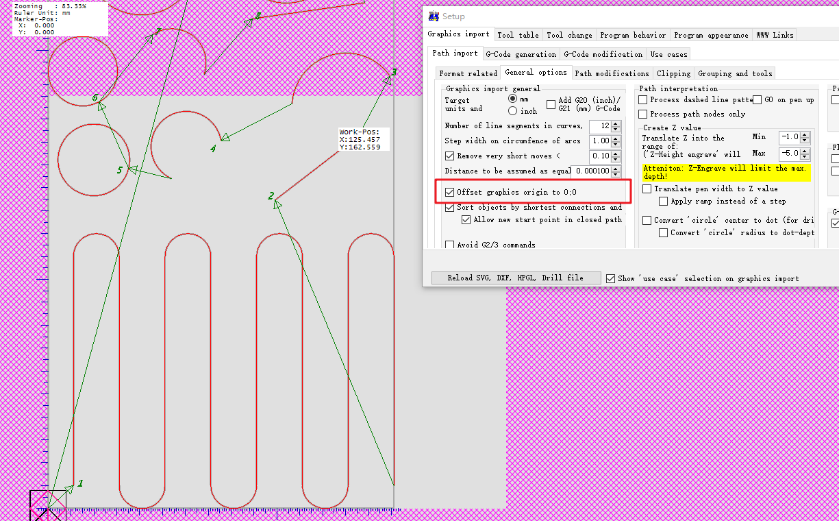1.5.2.0版本的软件在导入DXF图形时x=0和y=0的功能存在一些问题。 #154 1.5.2.0版本的软件在导入DXF图形时x=0和y=0的功能存在一些问题。 #154