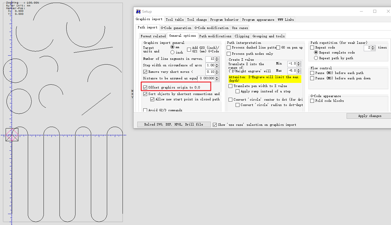 1.5.2.0版本的软件在导入DXF图形时x=0和y=0的功能存在一些问题。 #154 1.5.2.0版本的软件在导入DXF图形时x=0和y=0的功能存在一些问题。 #154