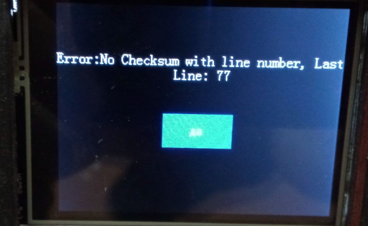 错误:没有行号为 TFT24 的校验和 #162 错误:没有行号为 TFT24 的校验和 #162