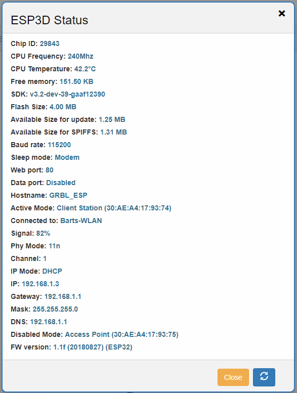 Grbl_ESP32 的 ESP3D Web 用户界面